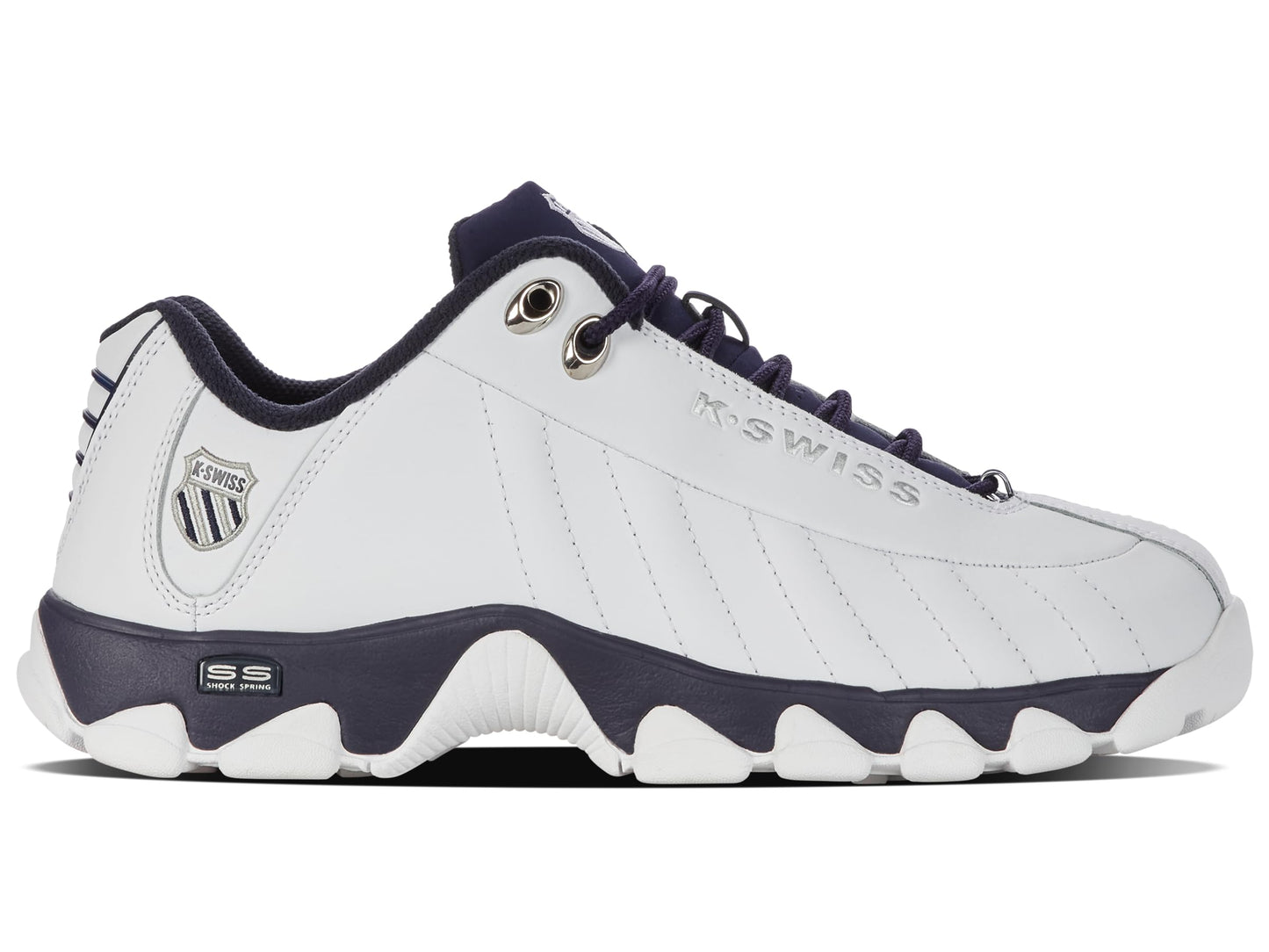 Leather Tennis Sneakers Wide Fit Cushion Walking Shoes