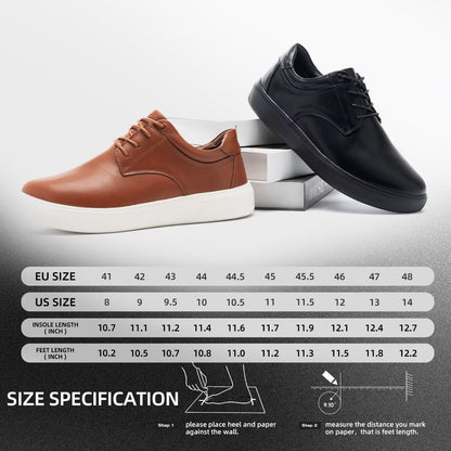 Orthopedic Leather Oxford Dress Shoes Arch Support Comfort