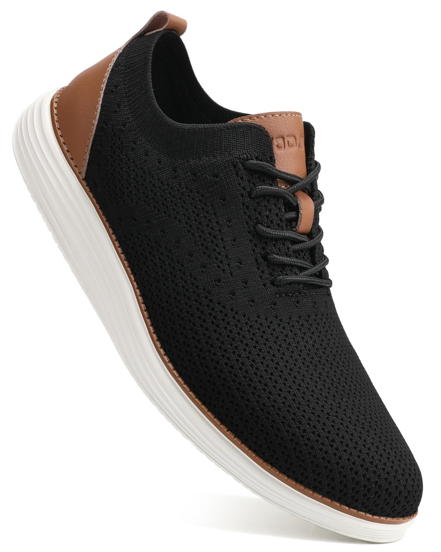 VILOCY Men's Casual Dress Sneakers Lace-Up Oxfords Business Mesh Breathable Walking Shoes Tennis Comfortable