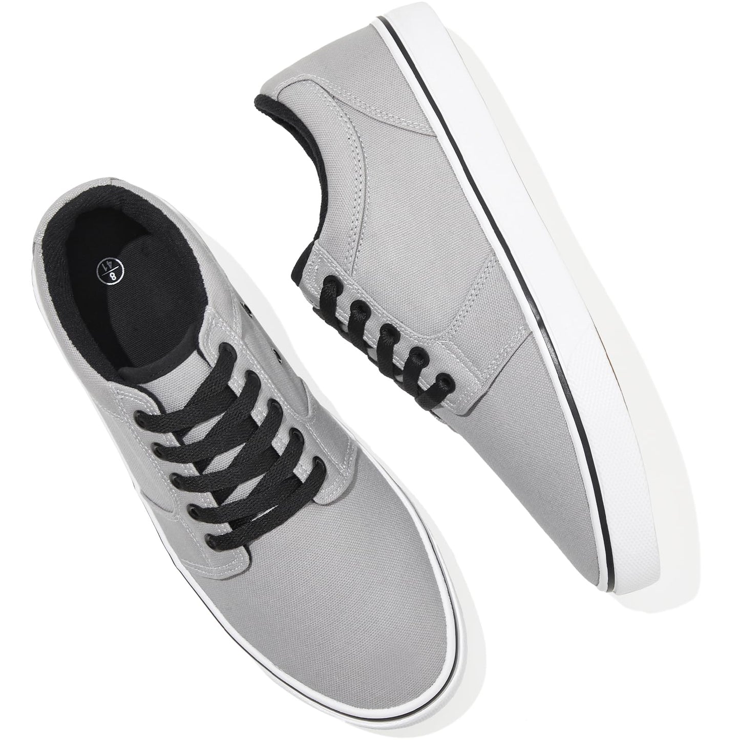 Men’s Low-Top Canvas Sneakers Casual Lace-Up Shoes