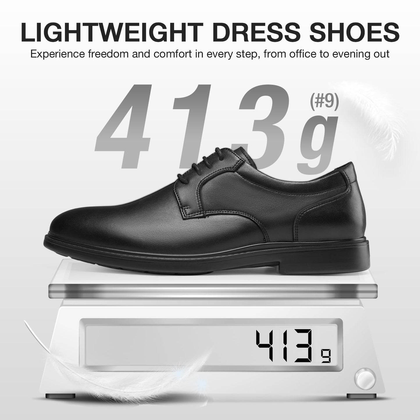 Split Leather Oxford Dress Shoes Non Slip Business Comfort
