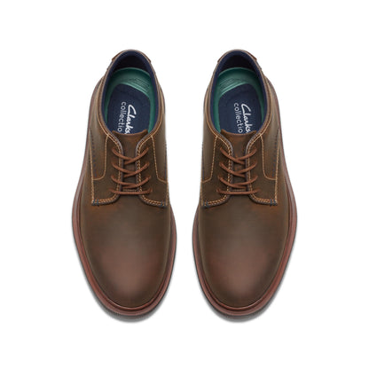 Leather Derby Dress Shoes Classic Lace Up Round Toe