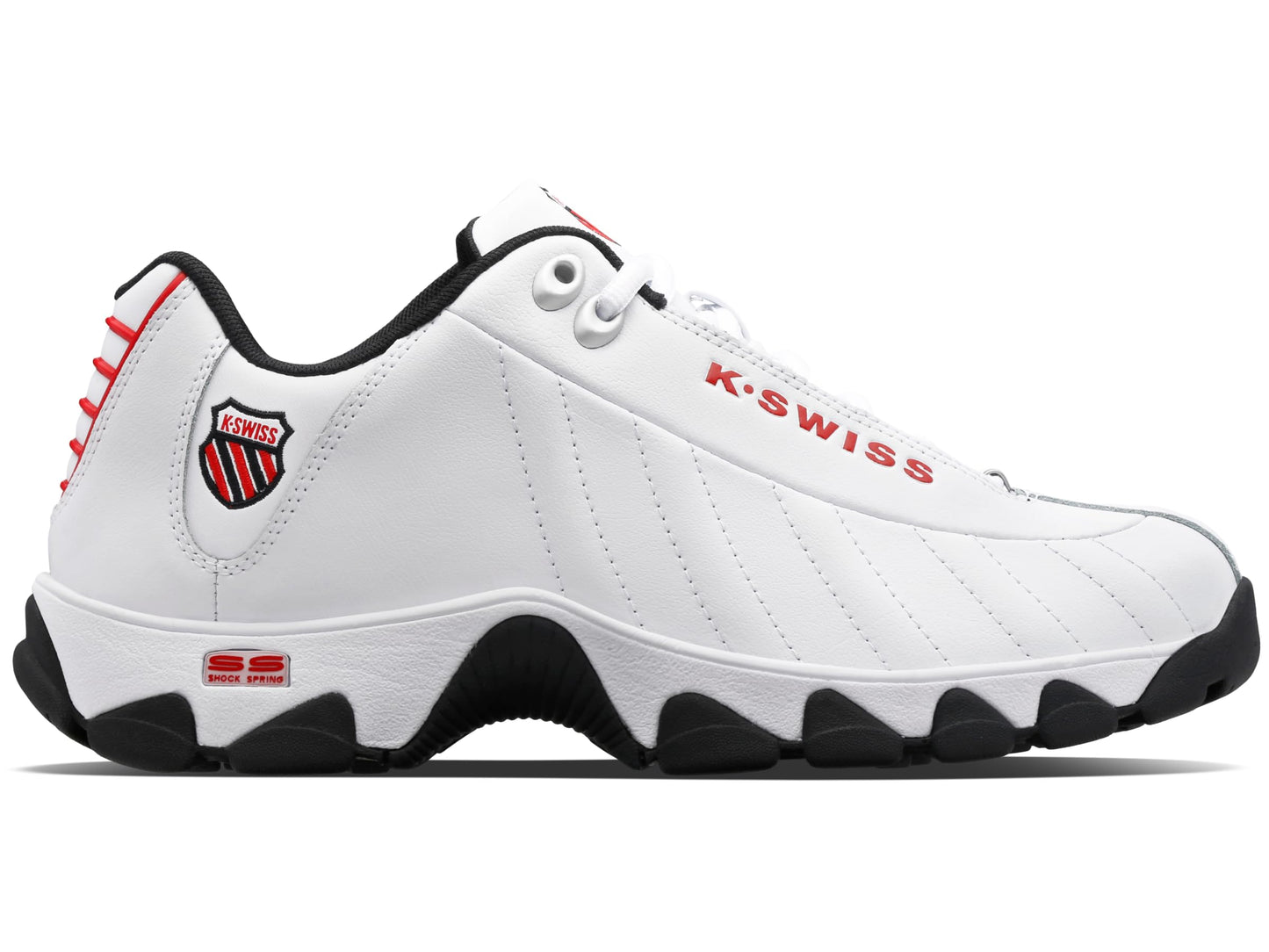 Leather Tennis Sneakers Wide Fit Cushion Walking Shoes
