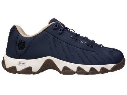 Leather Tennis Sneakers Wide Fit Cushion Walking Shoes