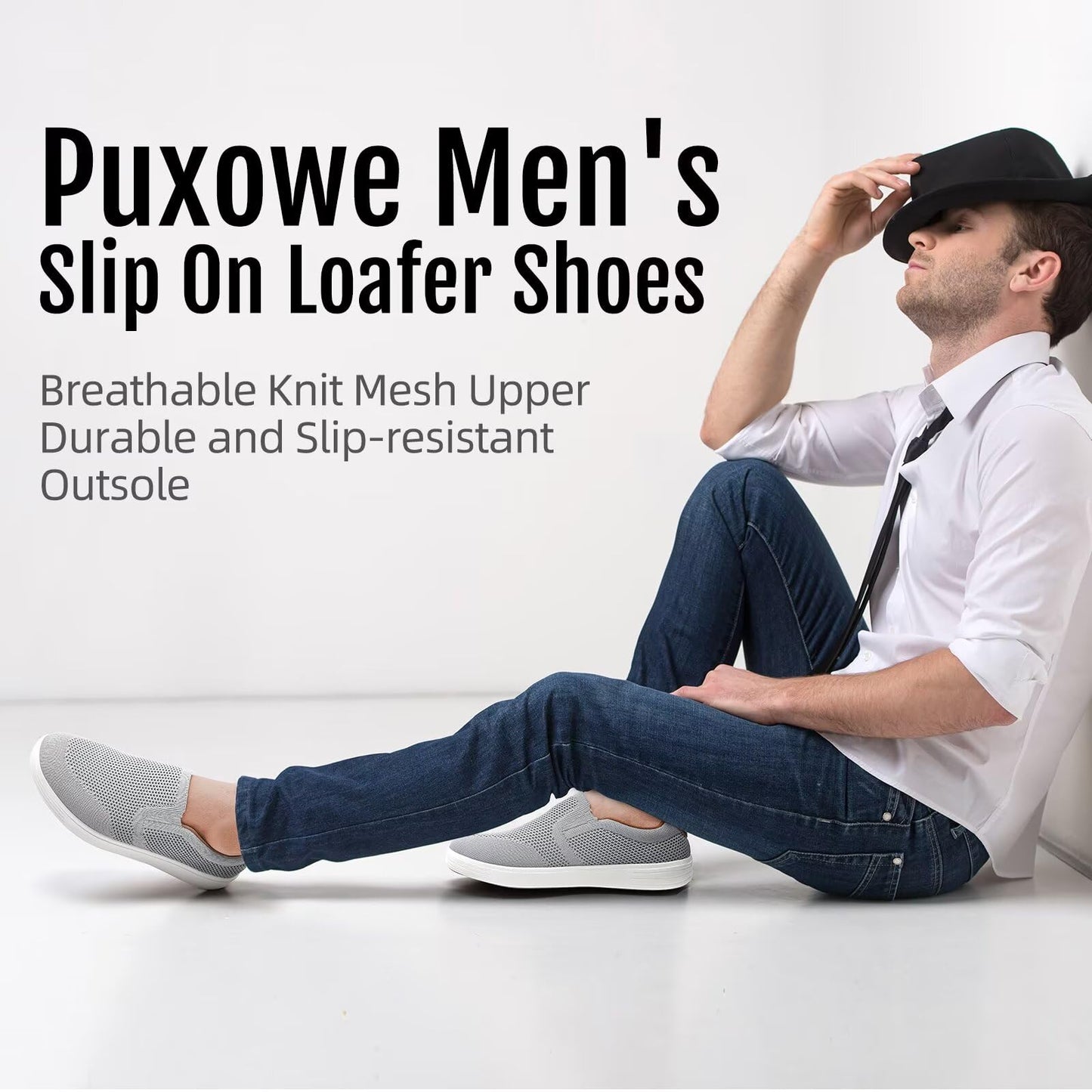 Men’s Breathable Mesh Slip-On Loafers Casual Shoes