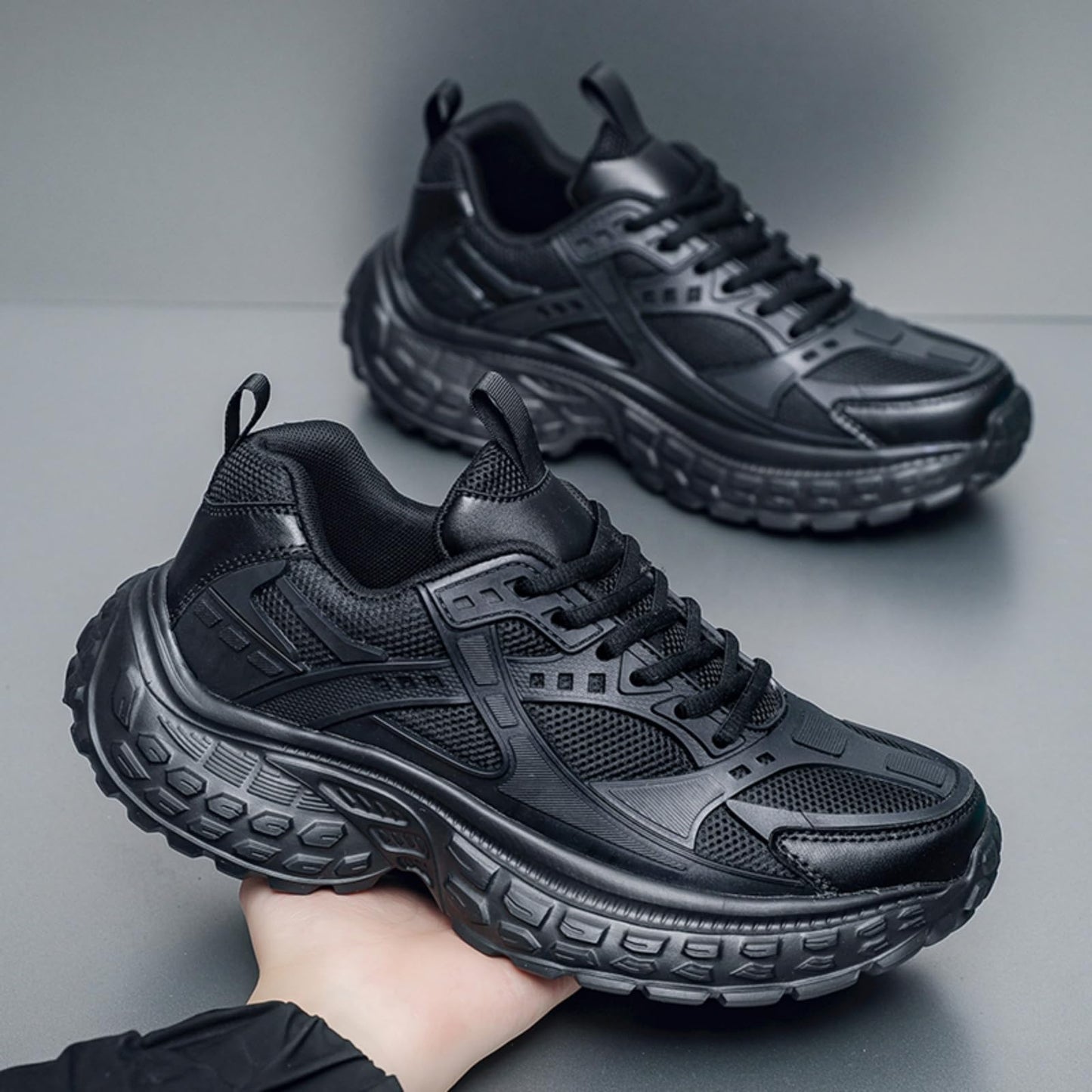 Chunky Dad Sneakers Platform Lace Up Casual Walking Shoes