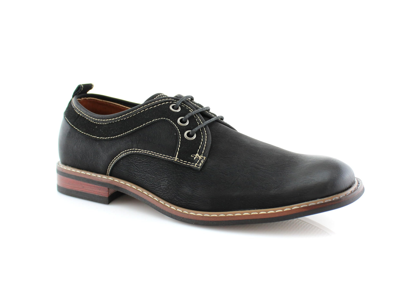 Classic Leather Derby Oxford Dress Shoes Lace Up