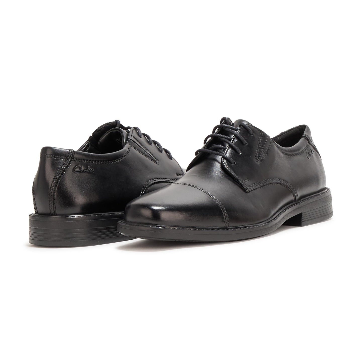 Leather Cap Toe Dress Shoes Lace Up Classic Formal
