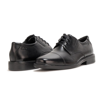 Leather Cap Toe Dress Shoes Lace Up Classic Formal