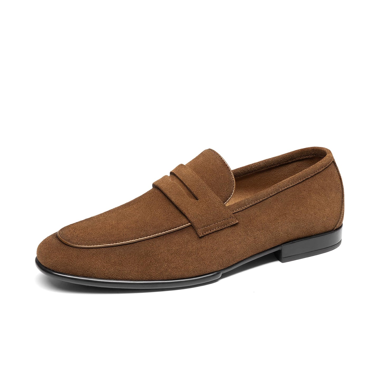 Suede Penny Loafers Lightweight Slip On Dress Shoes Comfort
