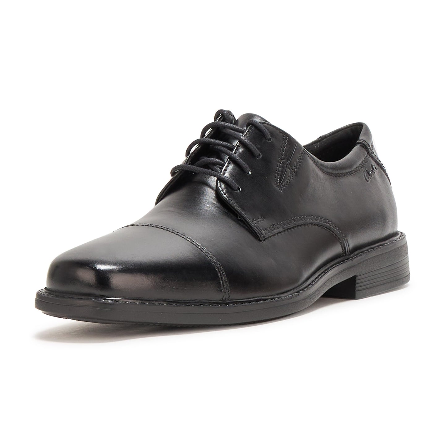 Leather Cap Toe Dress Shoes Lace Up Classic Formal
