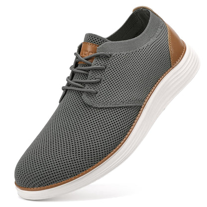 Men’s Breathable Dress Sneakers Casual Oxford Shoes