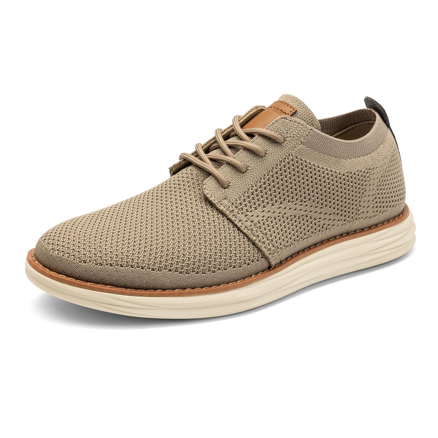 Men’s Breathable Knit Dress Sneakers Lace-Up Casual Shoes