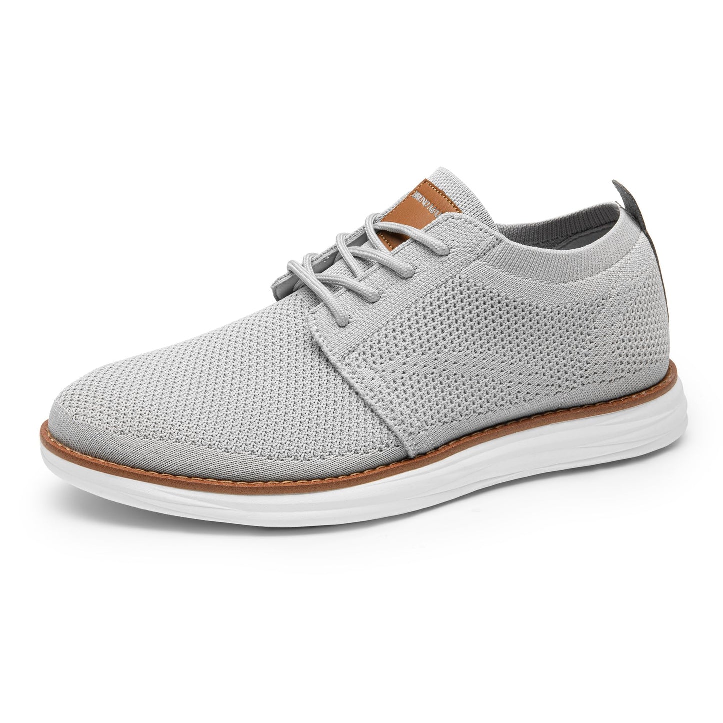 Men’s Breathable Knit Dress Sneakers Lace-Up Casual Shoes