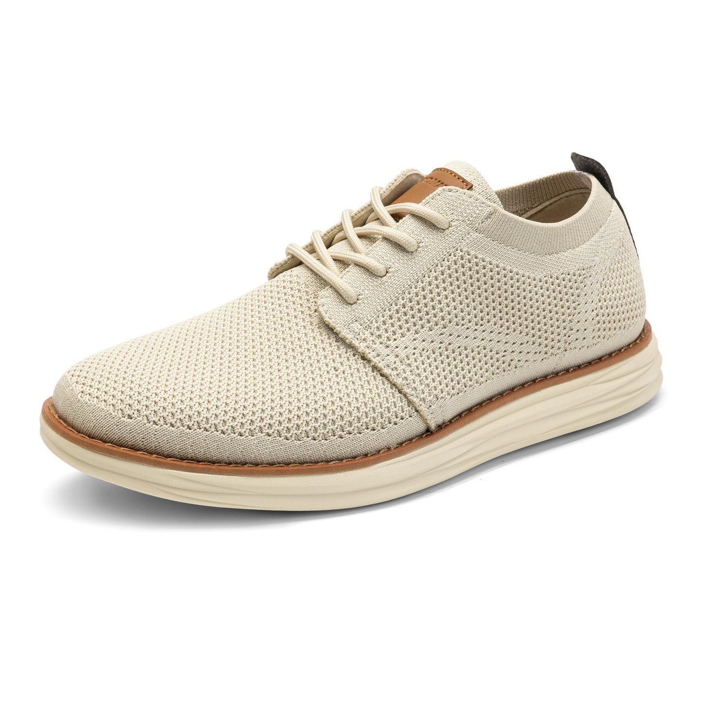 Men’s Breathable Knit Dress Sneakers Lace-Up Casual Shoes