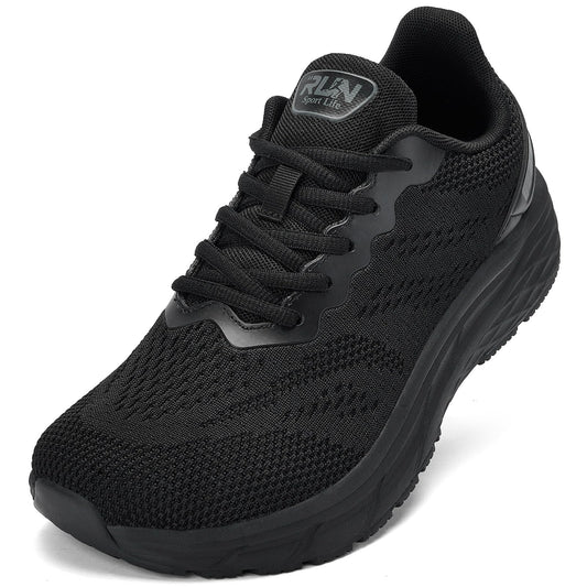 Wide Toe Box Running Sneakers Cushioned Non Slip Walking Shoes