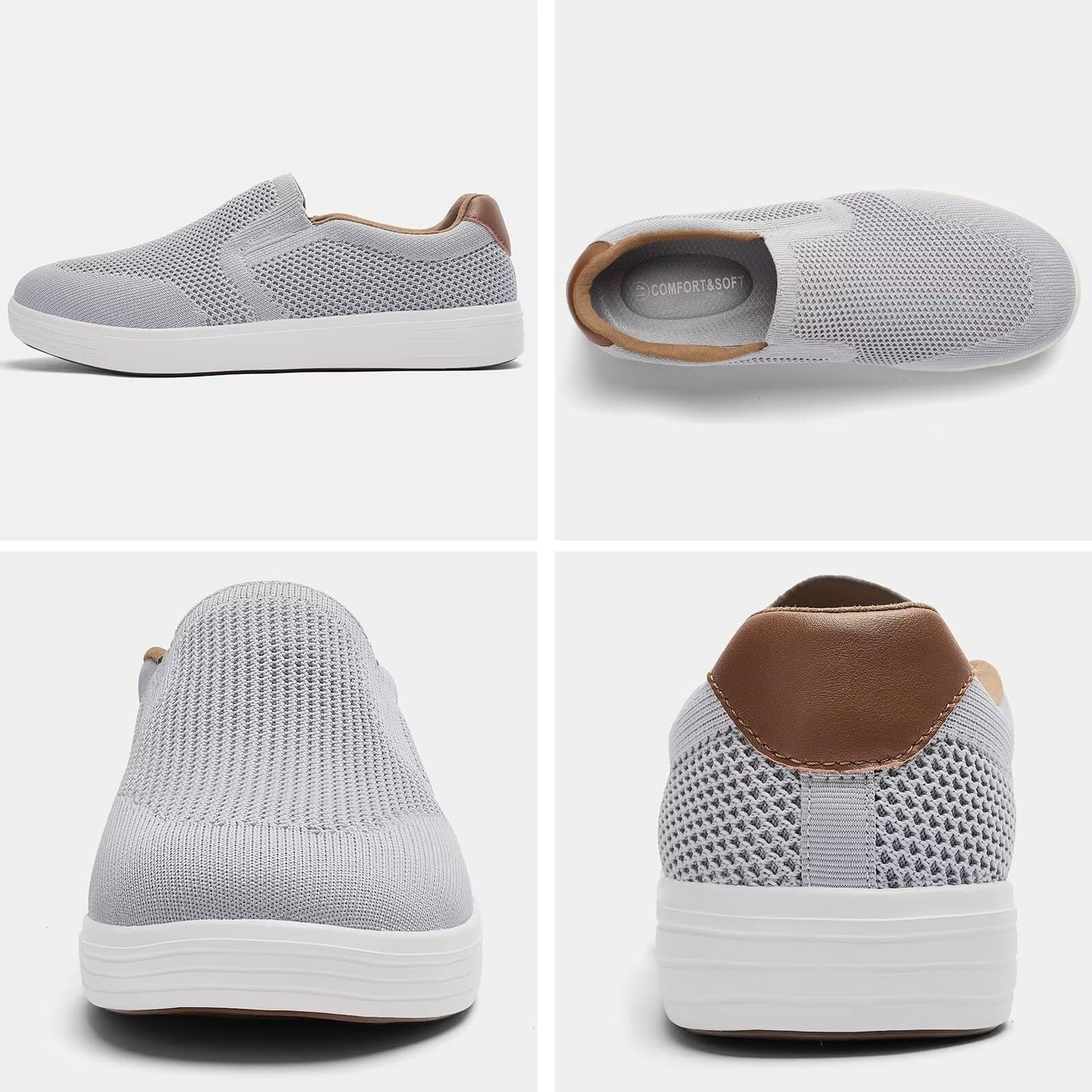 Men’s Breathable Mesh Slip-On Loafers Casual Shoes