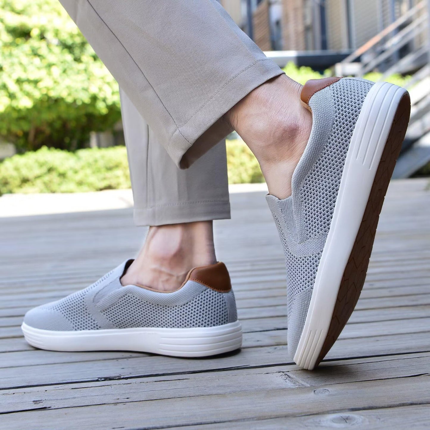 Men’s Breathable Mesh Slip-On Loafers Casual Shoes