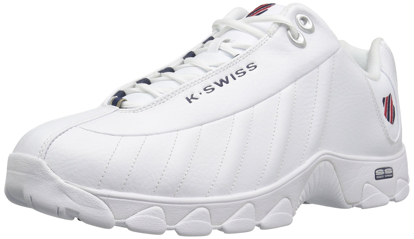 Leather Tennis Sneakers Wide Fit Cushion Walking Shoes