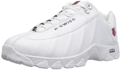 Leather Tennis Sneakers Wide Fit Cushion Walking Shoes