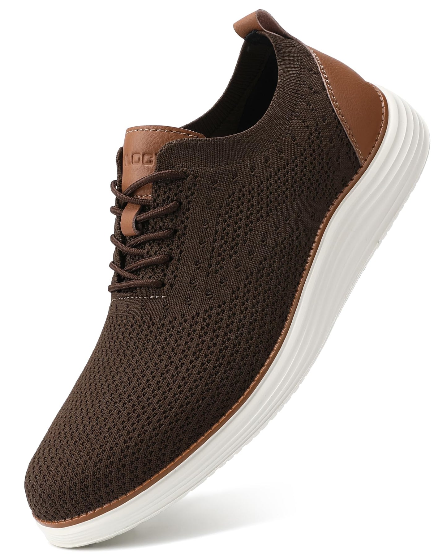 VILOCY Men's Casual Dress Sneakers Lace-Up Oxfords Business Mesh Breathable Walking Shoes Tennis Comfortable