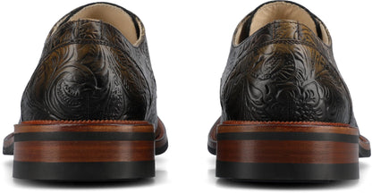 Men’s Leather Derby Dress Shoes Round Toe Lace Up
