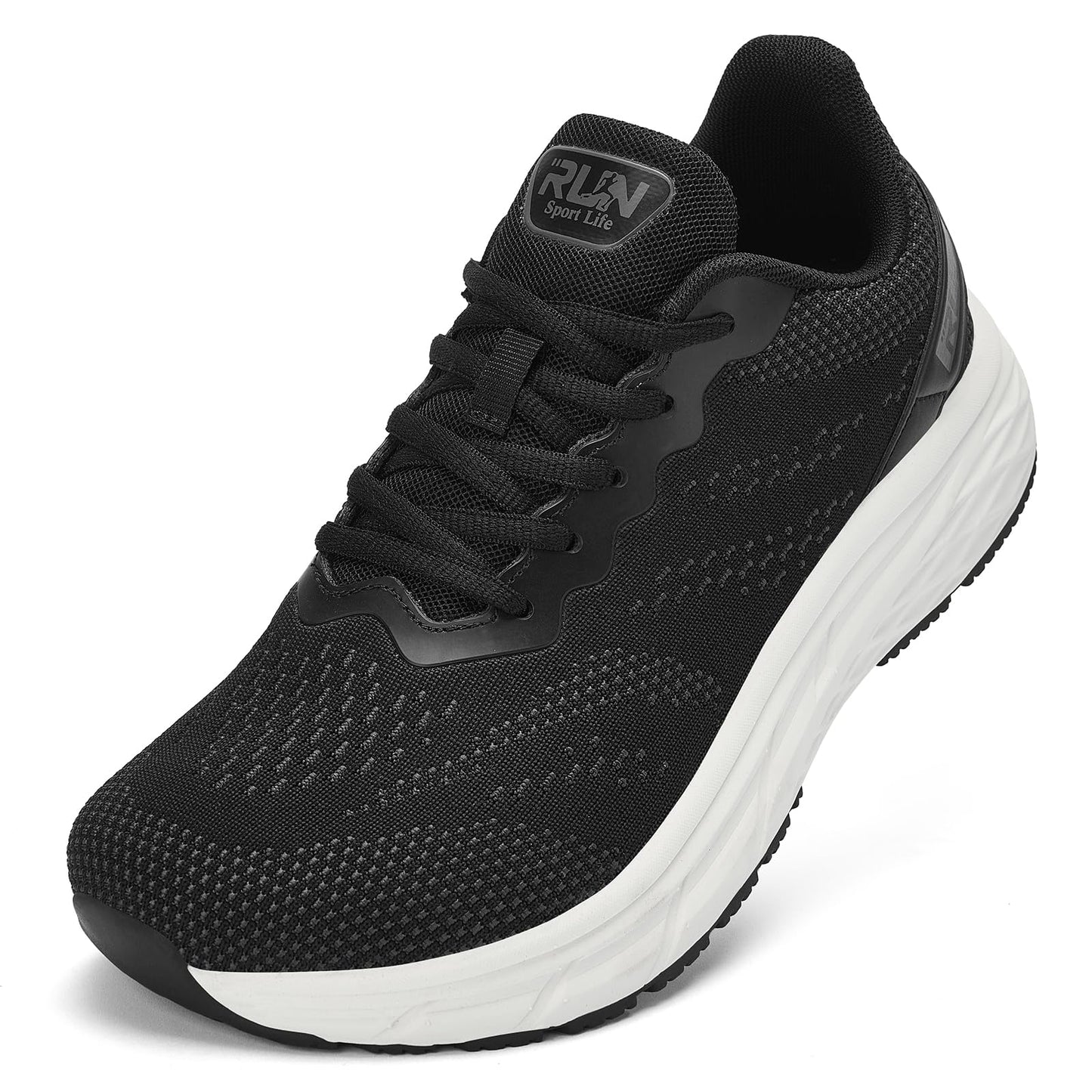 Wide Toe Box Running Sneakers Cushioned Non Slip Walking Shoes
