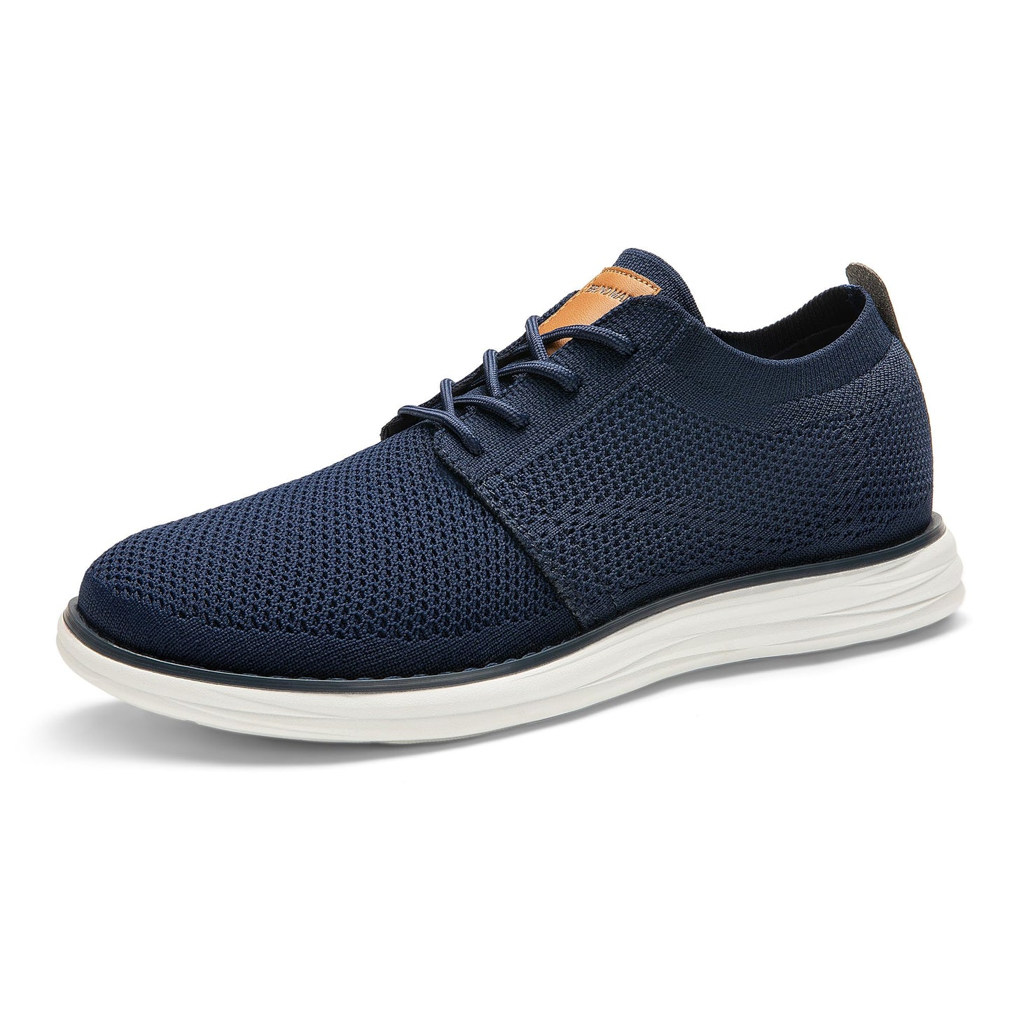 Men’s Breathable Knit Dress Sneakers Lace-Up Casual Shoes
