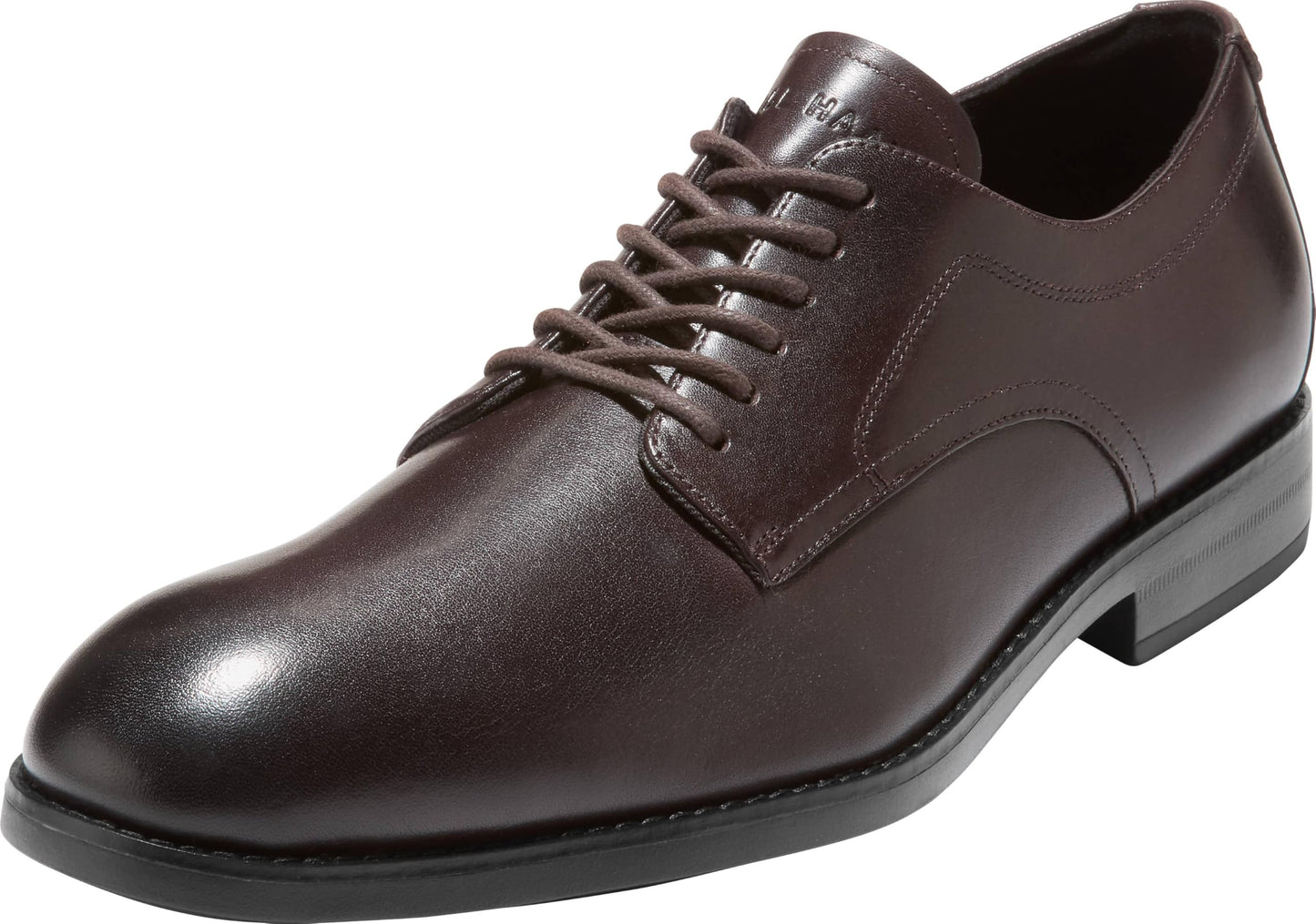 Leather Plain Toe Oxford Dress Shoes Lace Up Formal