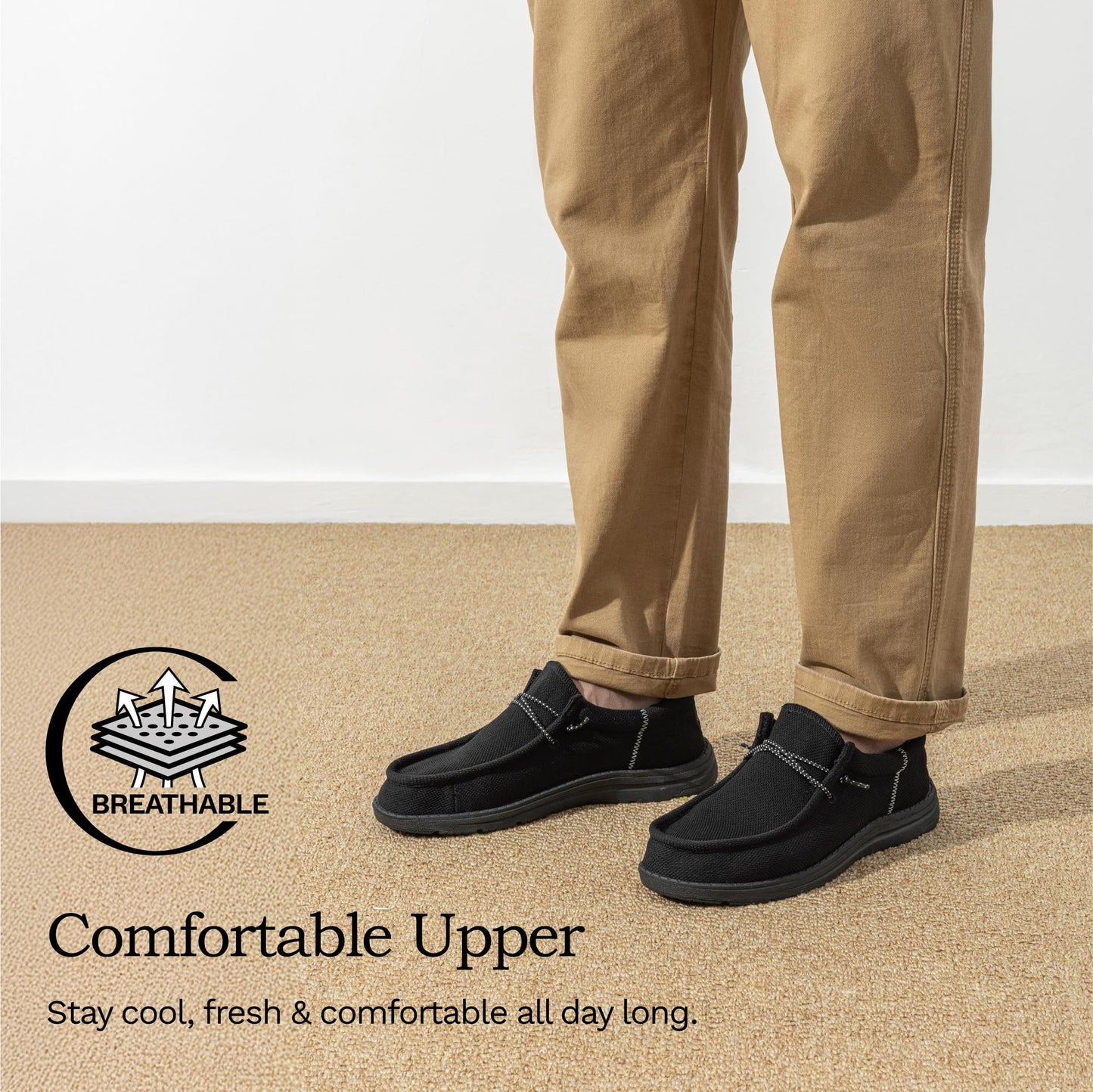 Casual Slip On Loafers Arch Support Non Slip Comfort Shoes